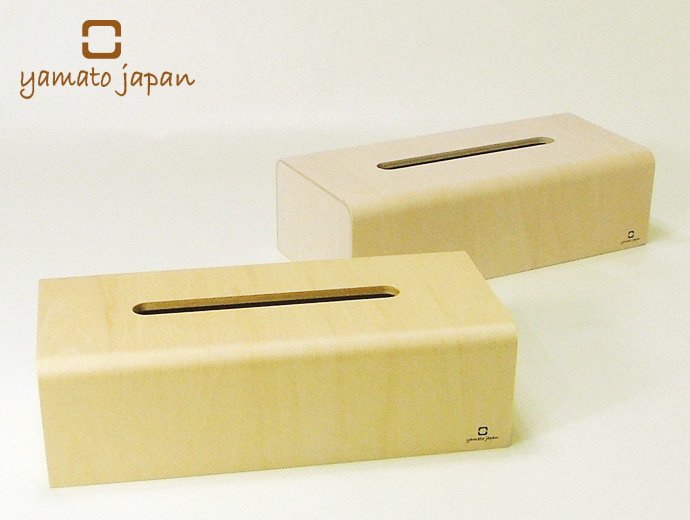 曲げ木カーブが美しいティッシュボックス